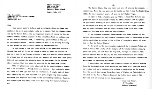 Einstein–Szilárd letter